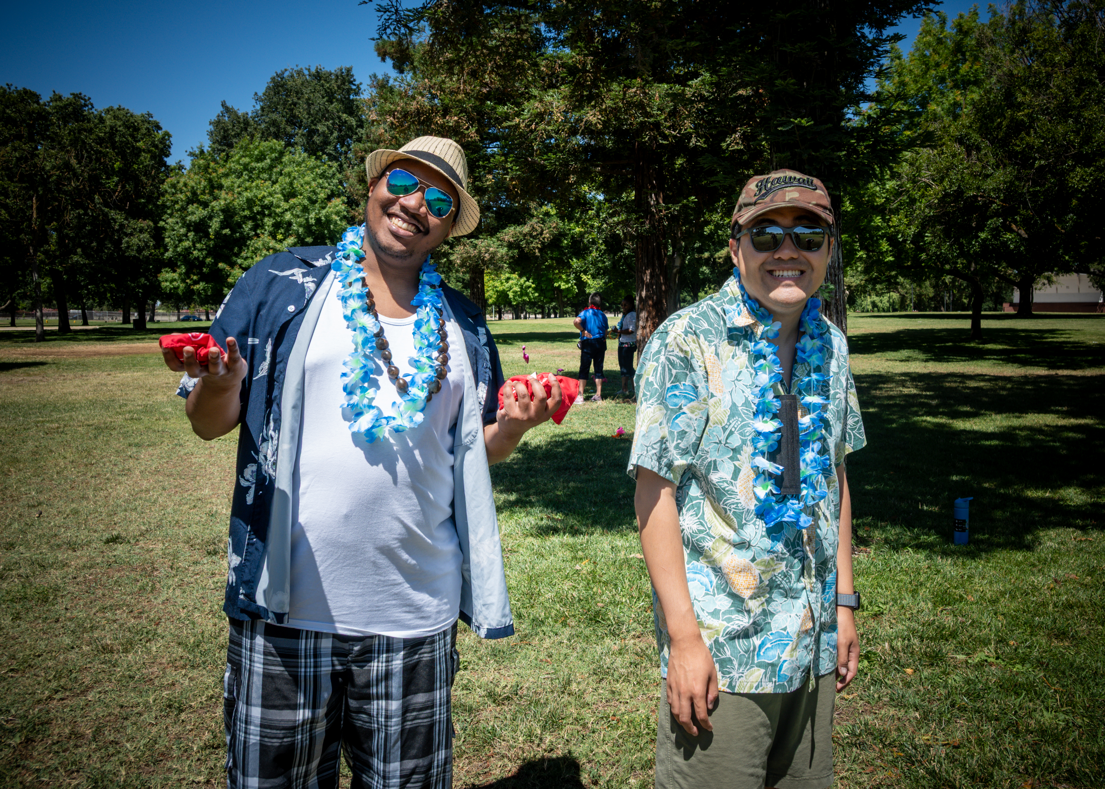 Luau Cornhole Smile