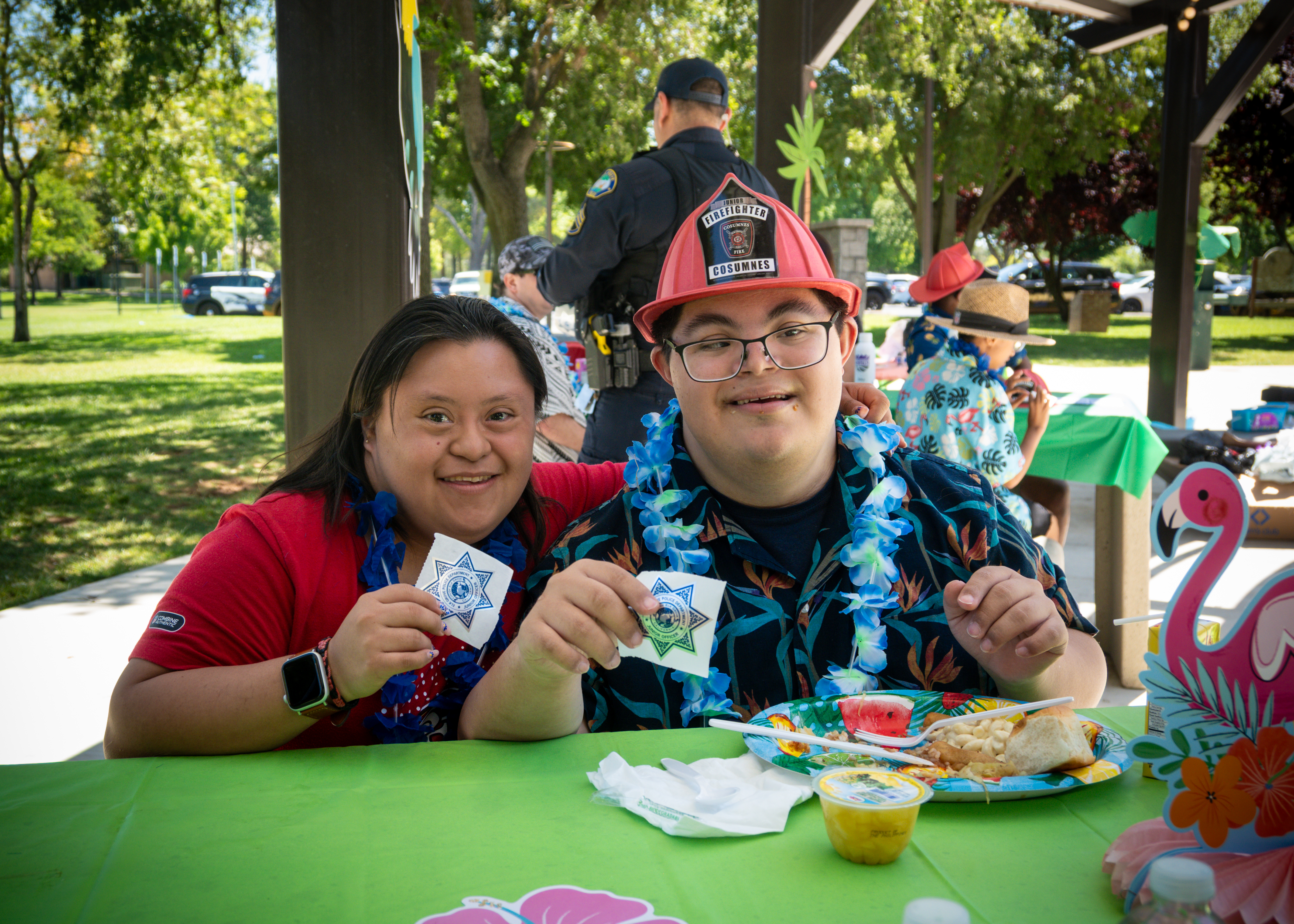 Luau Lunch with Badges